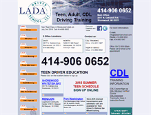 Tablet Screenshot of ladadriverschool.com